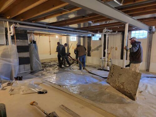 Our Basement Floor Crack Repair & Leveling Process