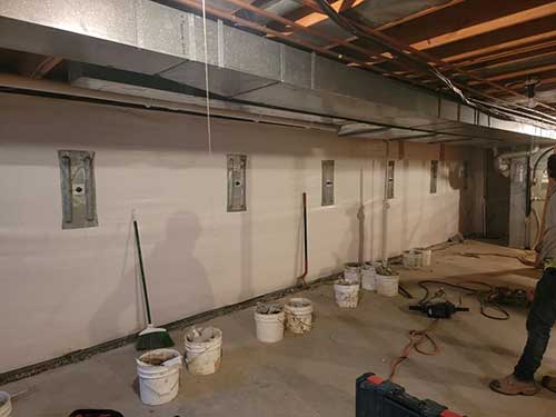Basement & Crawl Space Vapor Barrier Installation