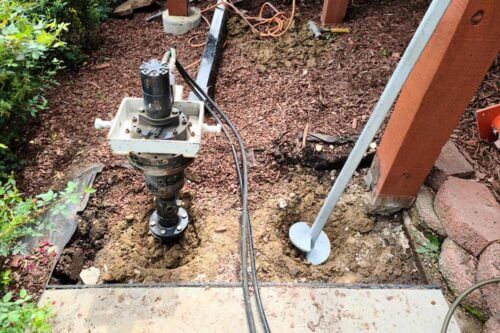 Helical Pier Foundation Repair in St. Louis